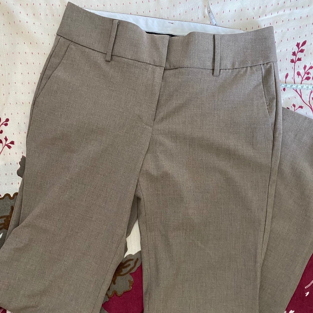 XS Neutral Beige Dress Pants Light Brown Work Slacks